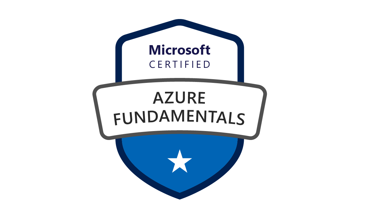 Azure Fundamentals AZ-900 Certificate